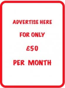 Advertise for £50 Advertise for £50