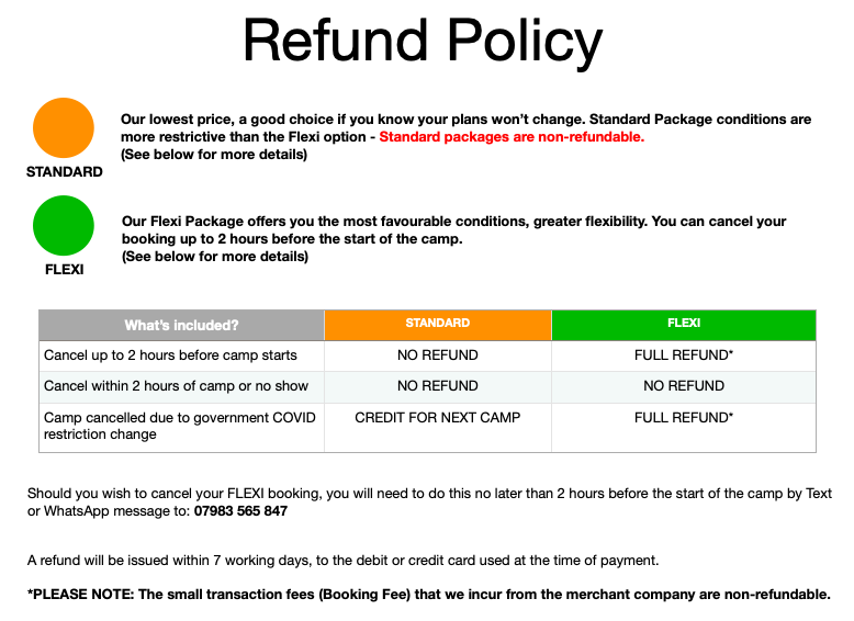 Refund Policy