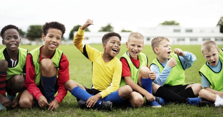 Childrens football coaching