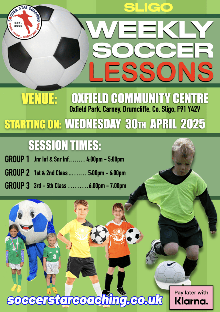 SLIGO WEEKLY SOCCER LESSONS - FRONT